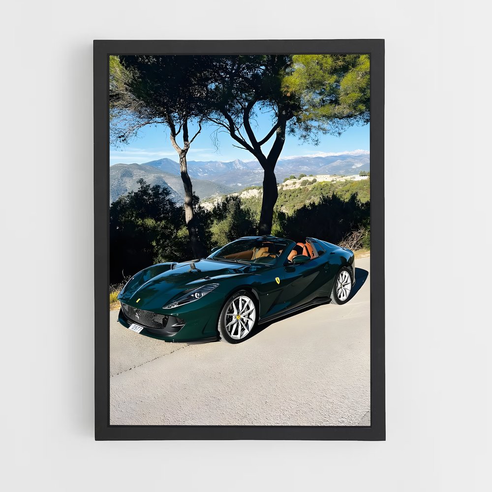 Poster Ferrari Verte (vue 2)